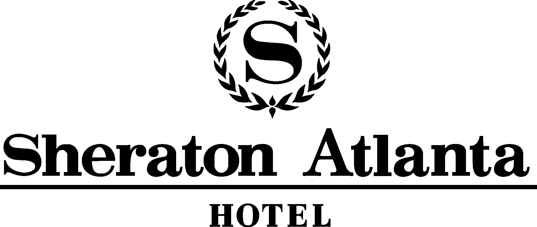 Sheraton Atlanta Hotel Black Logo Vector Logo